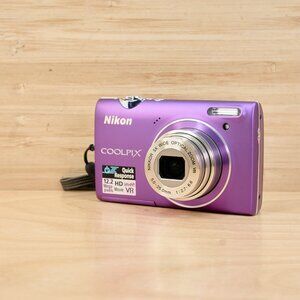Nikon Coolpix S5100 12.2MP Digital Camera Purple 5x Zoom Tested